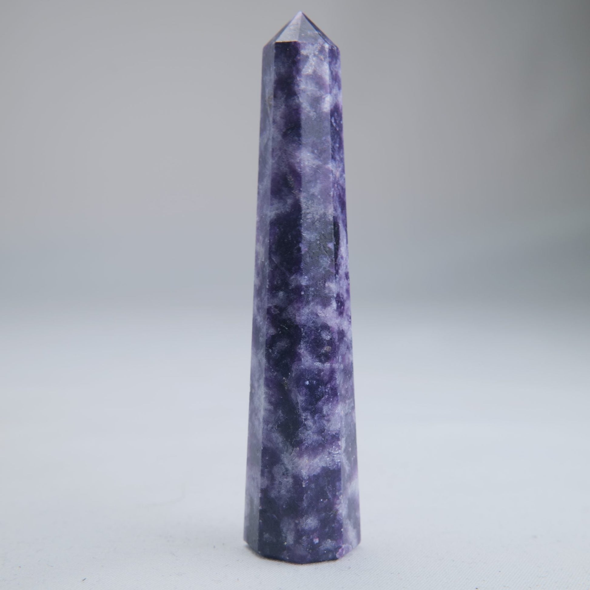 Lepidolite Obelisk 44g Crystal Tower - Luna Panther