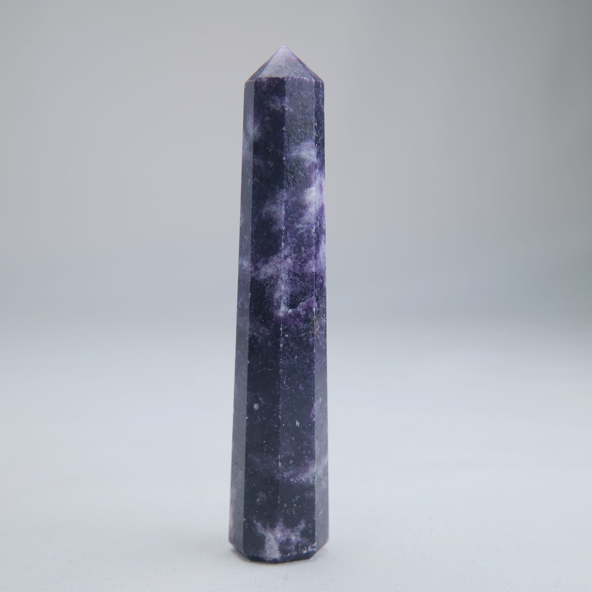 Lepidolite Obelisk 56g Crystal Tower - Luna Panther
