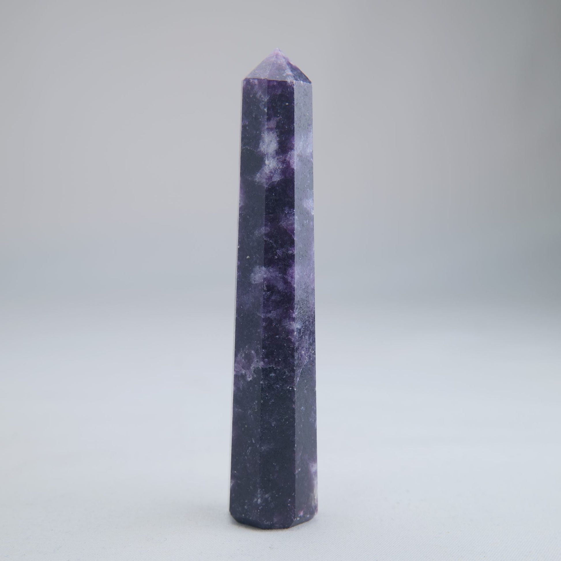 Lepidolite Obelisk 56g Crystal Tower - Luna Panther