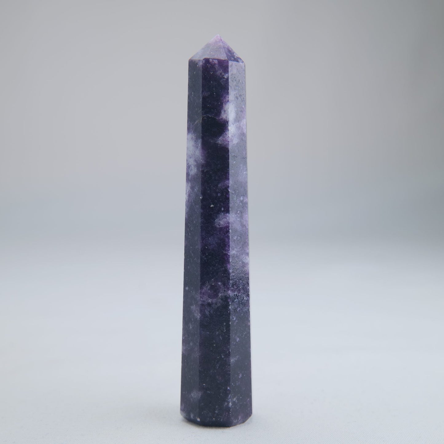 Lepidolite Obelisk 56g Crystal Tower - Luna Panther