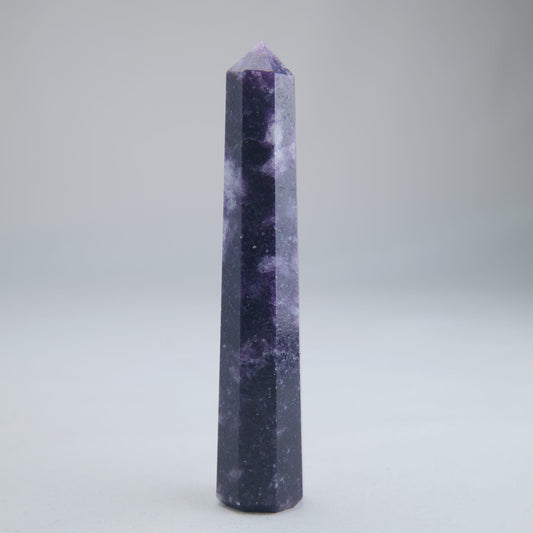 Lepidolite Obelisk 56g Crystal Tower - Luna Panther