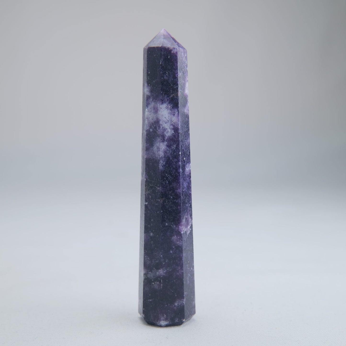 Lepidolite Obelisk 56g Crystal Tower - Luna Panther