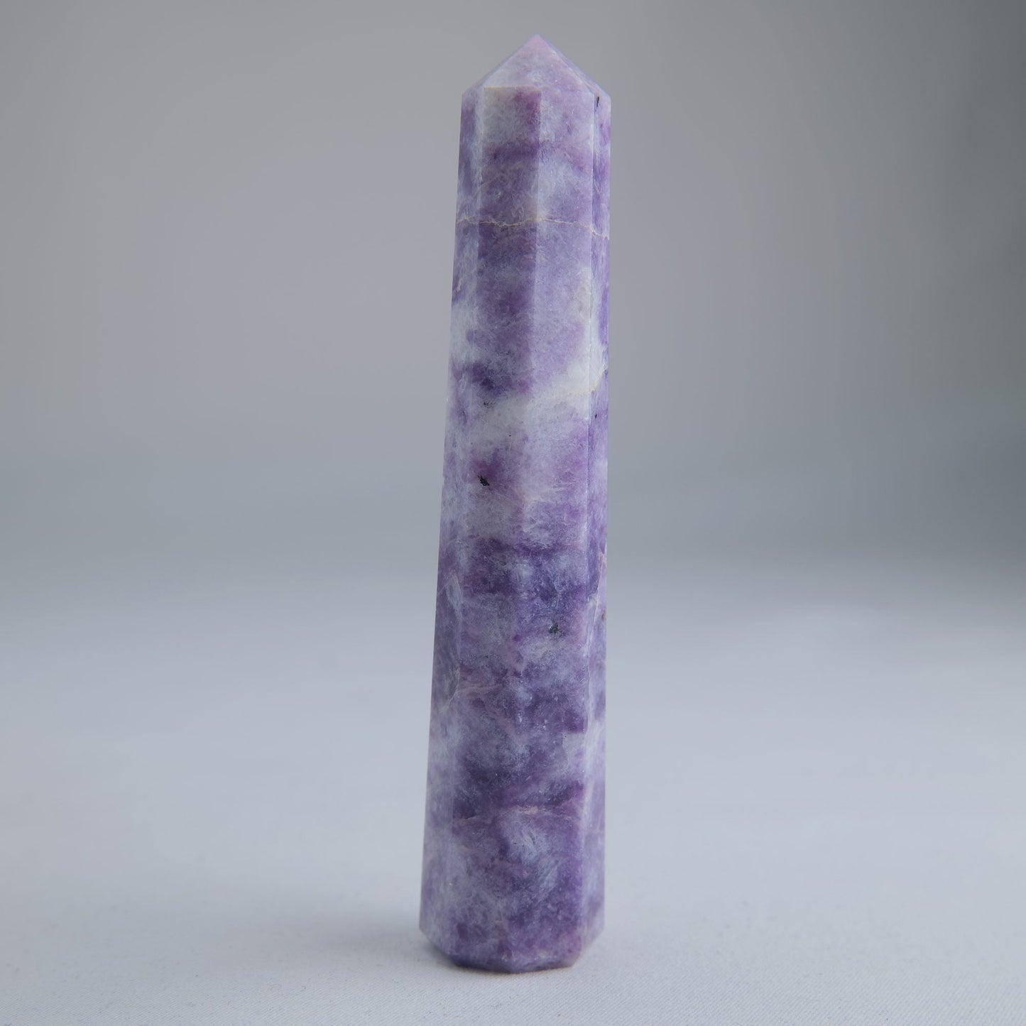 Lepidolite Obelisk 69g Crystal Tower - Luna Panther
