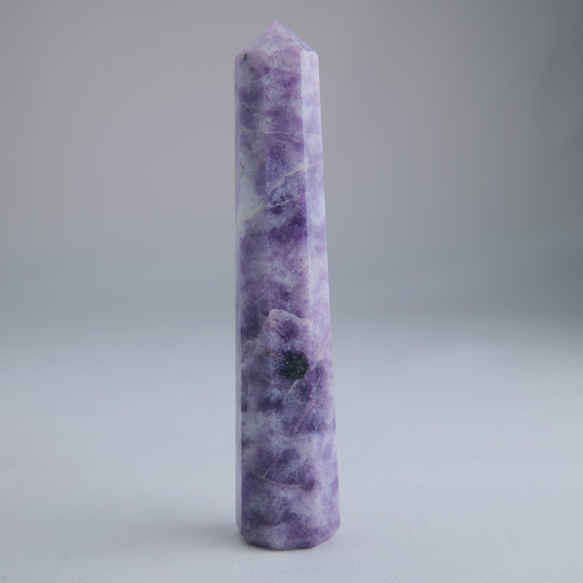 Lepidolite Obelisk 69g Crystal Tower - Luna Panther