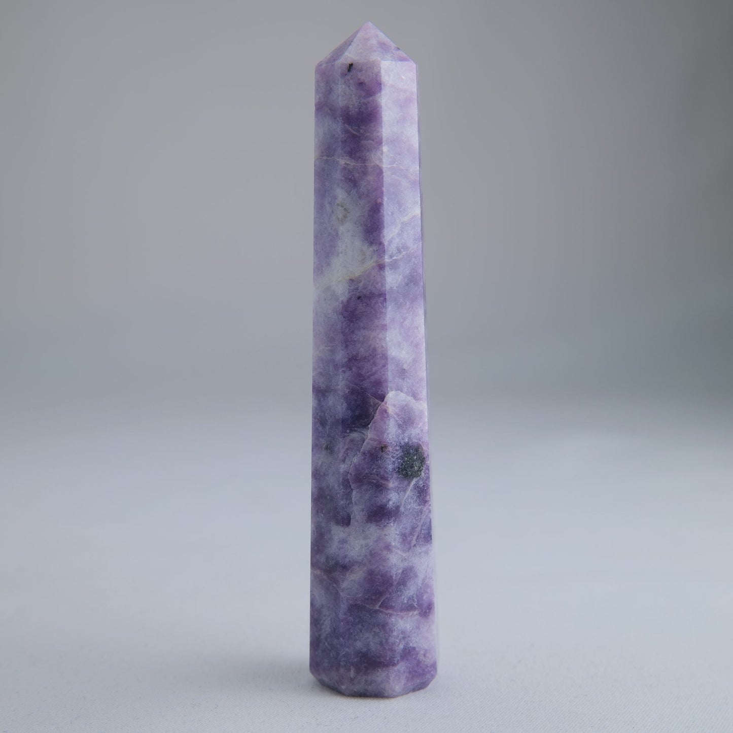 Lepidolite Obelisk 69g Crystal Tower - Luna Panther