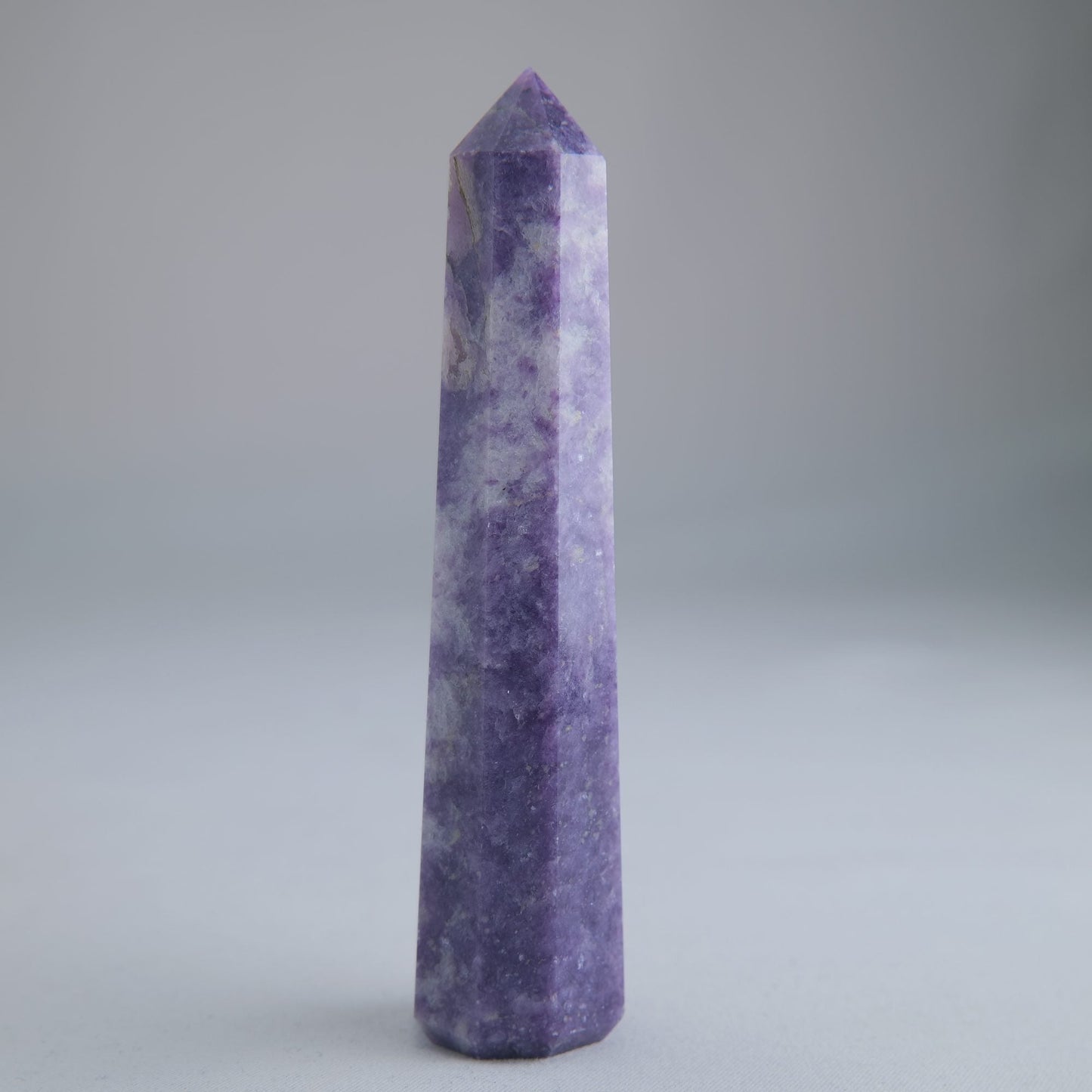 Lepidolite Obelisk 72g Crystal Tower - Luna Panther