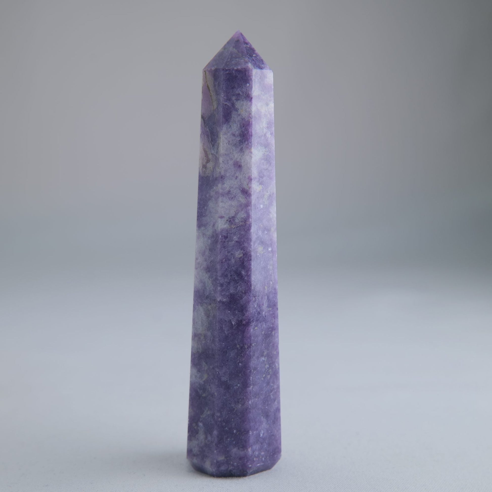 Lepidolite Obelisk 72g Crystal Tower - Luna Panther