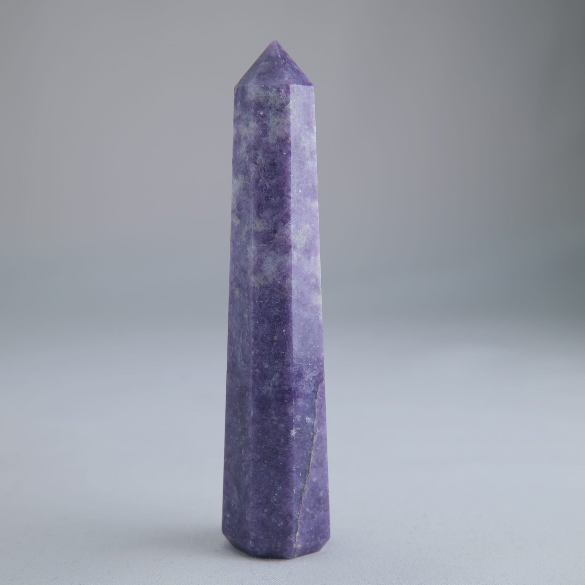 Lepidolite Obelisk 72g Crystal Tower - Luna Panther