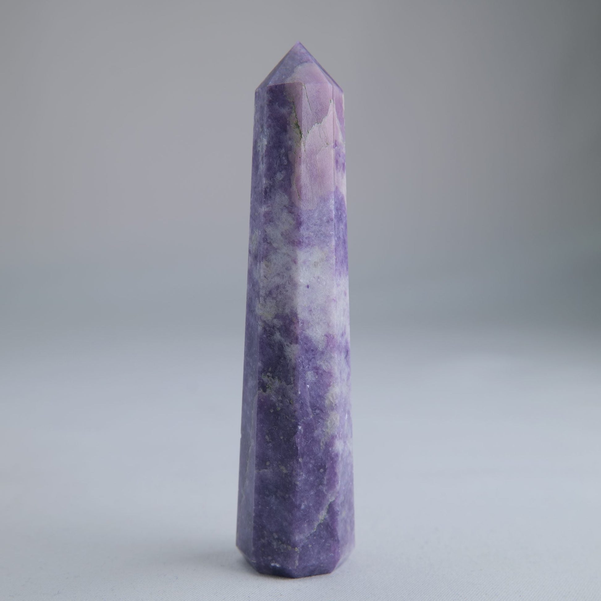 Lepidolite Obelisk 72g Crystal Tower - Luna Panther