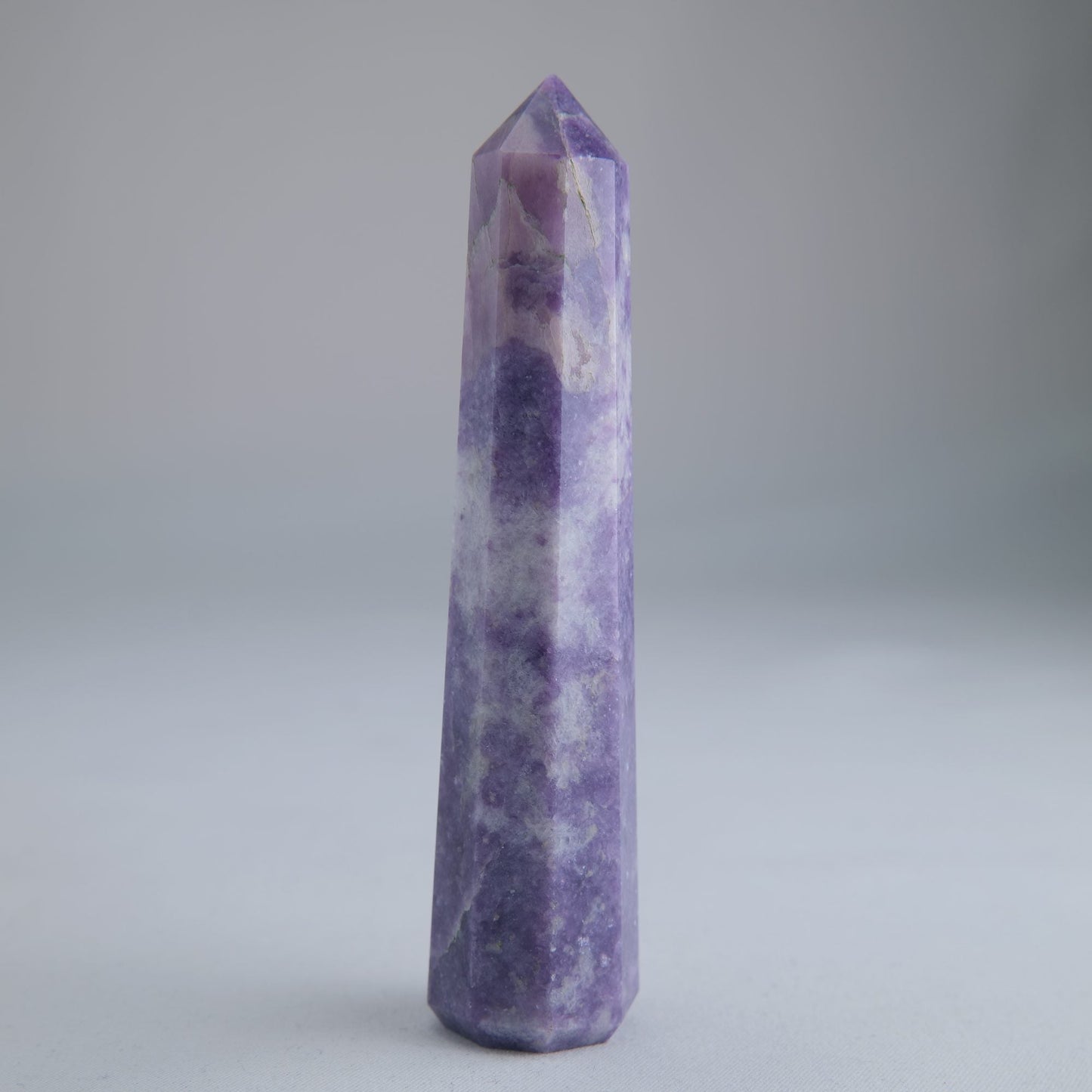 Lepidolite Obelisk 72g Crystal Tower - Luna Panther