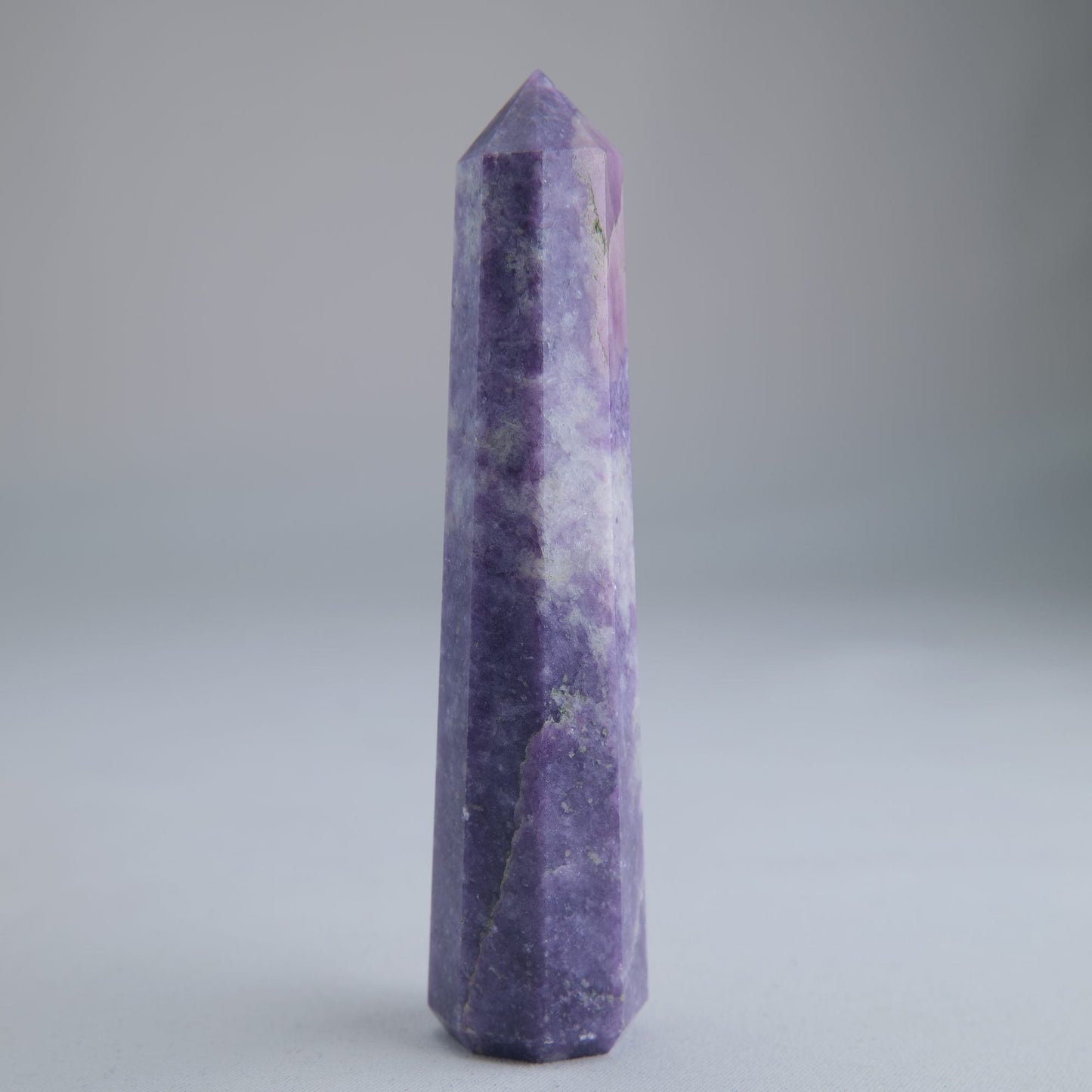 Lepidolite Obelisk 72g Crystal Tower - Luna Panther