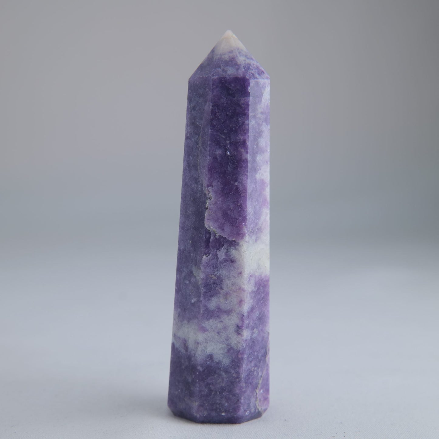 Lepidolite Obelisk 96g Crystal Tower - Luna Panther