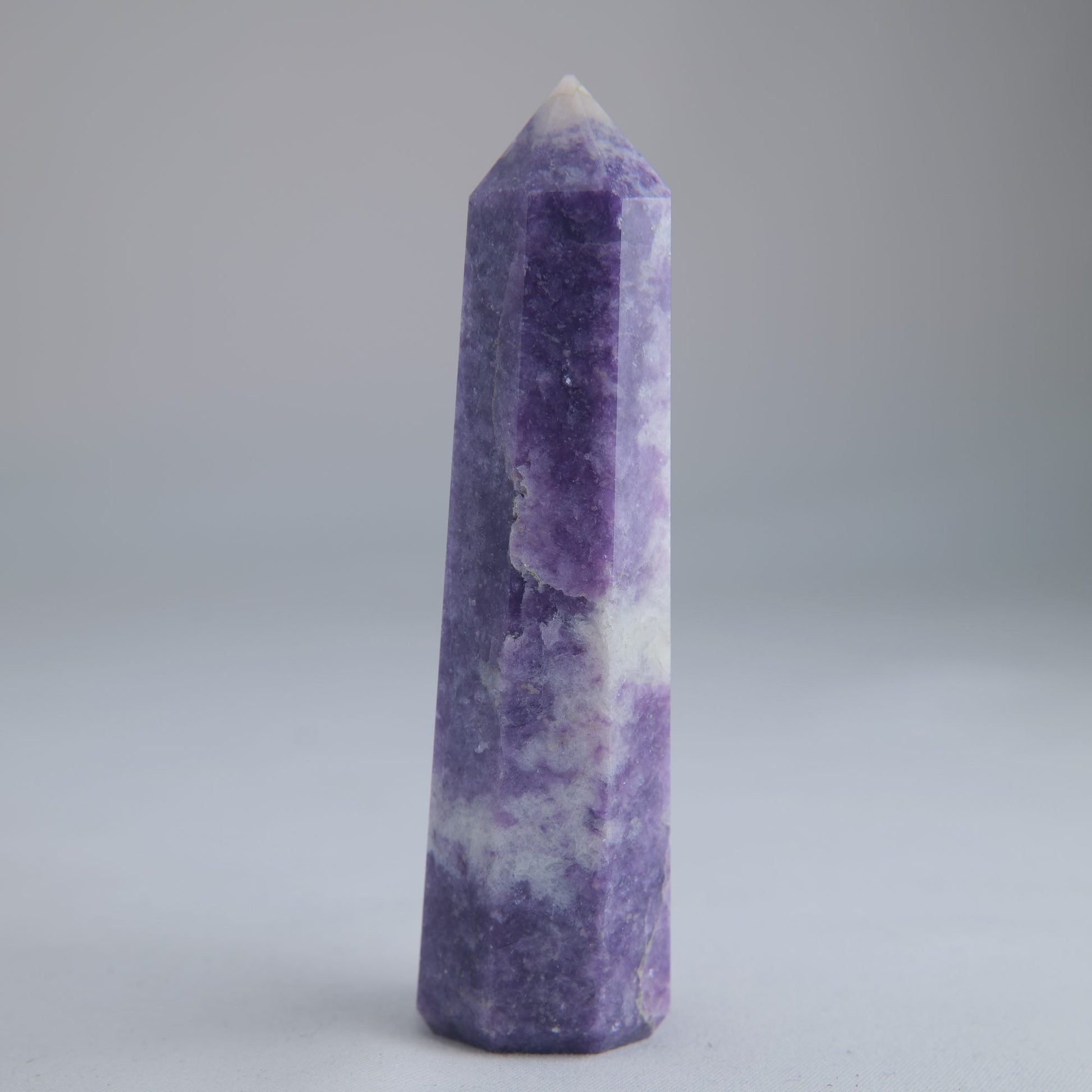 Lepidolite Obelisk 96g Crystal Tower - Luna Panther