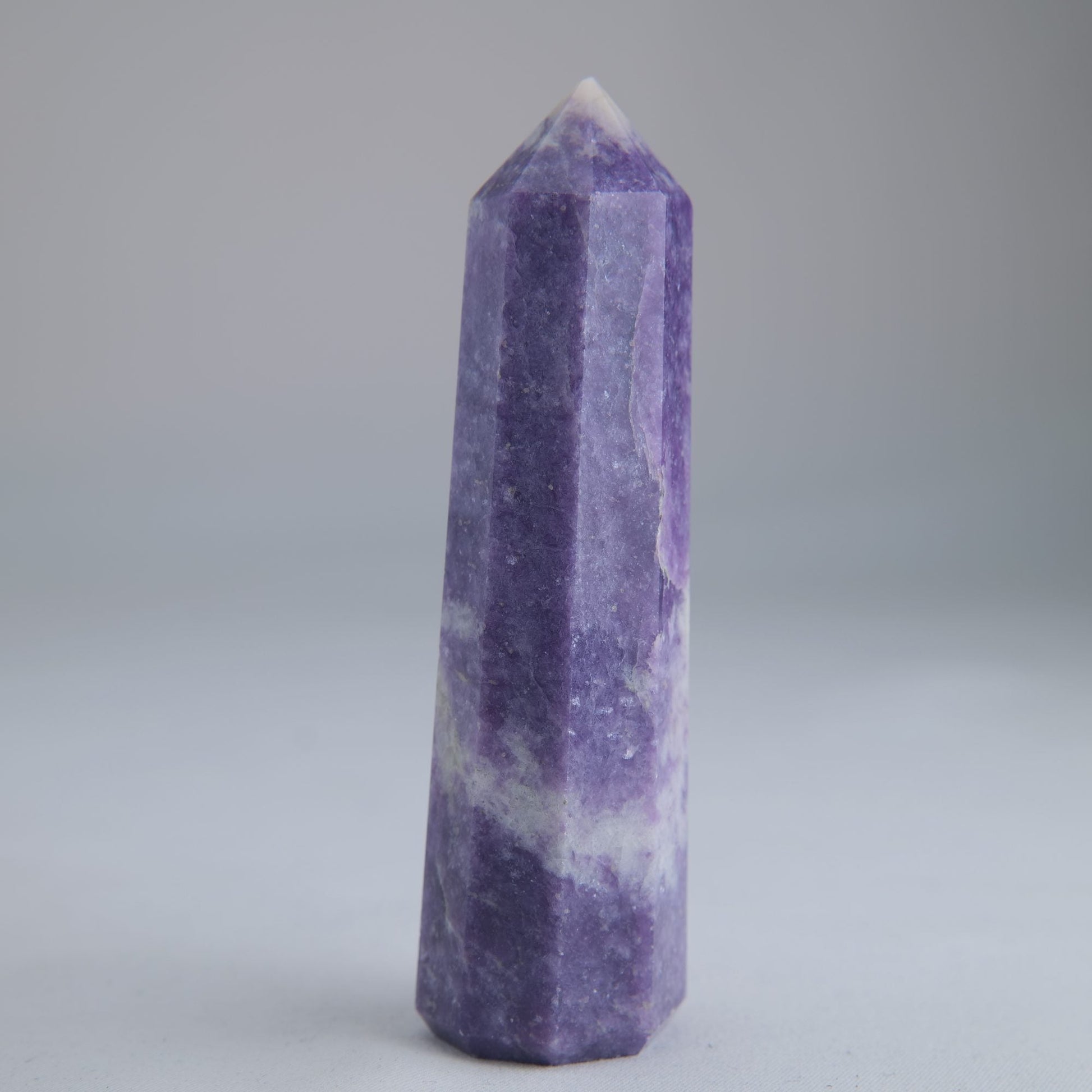 Lepidolite Obelisk 96g Crystal Tower - Luna Panther