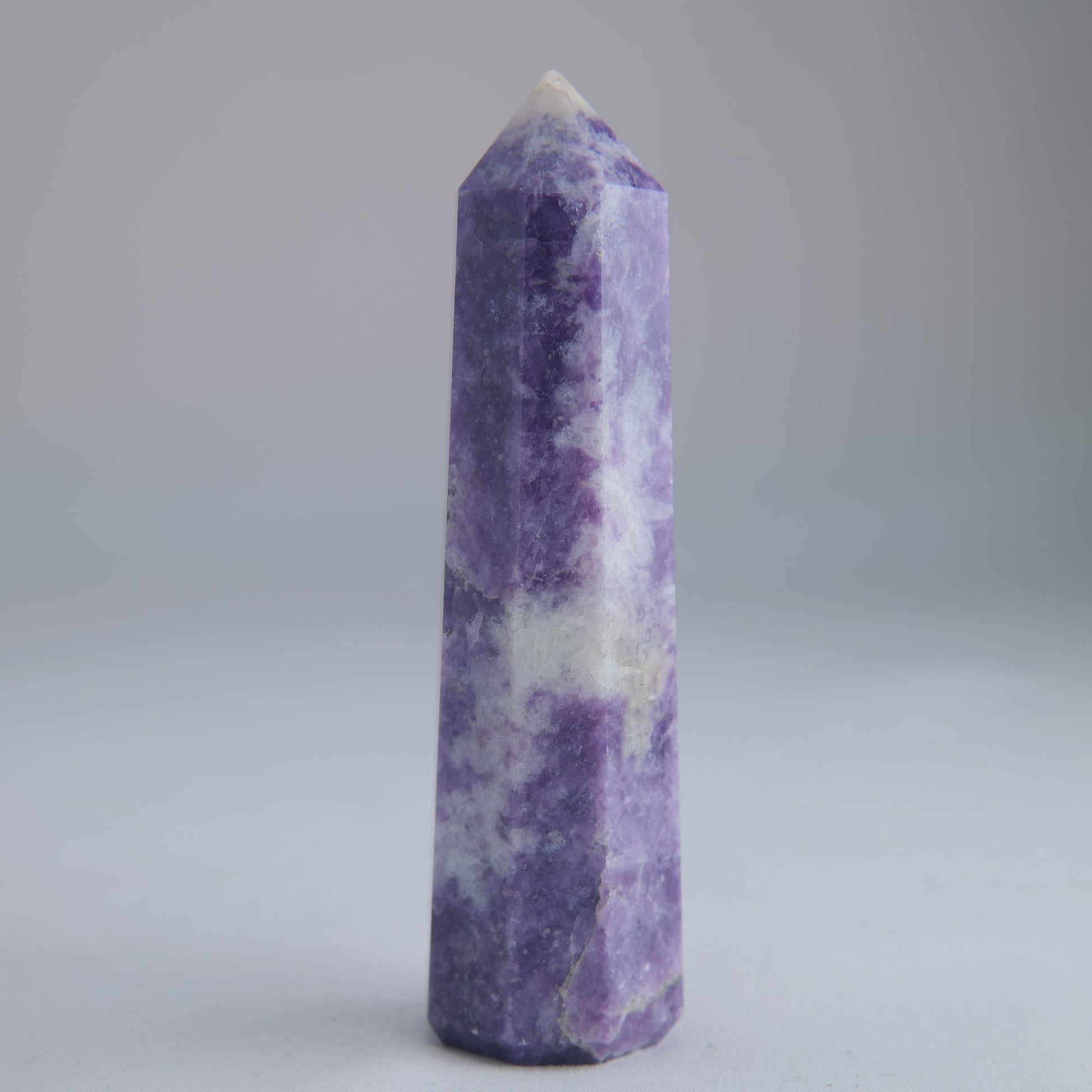 Lepidolite Obelisk 96g Crystal Tower - Luna Panther