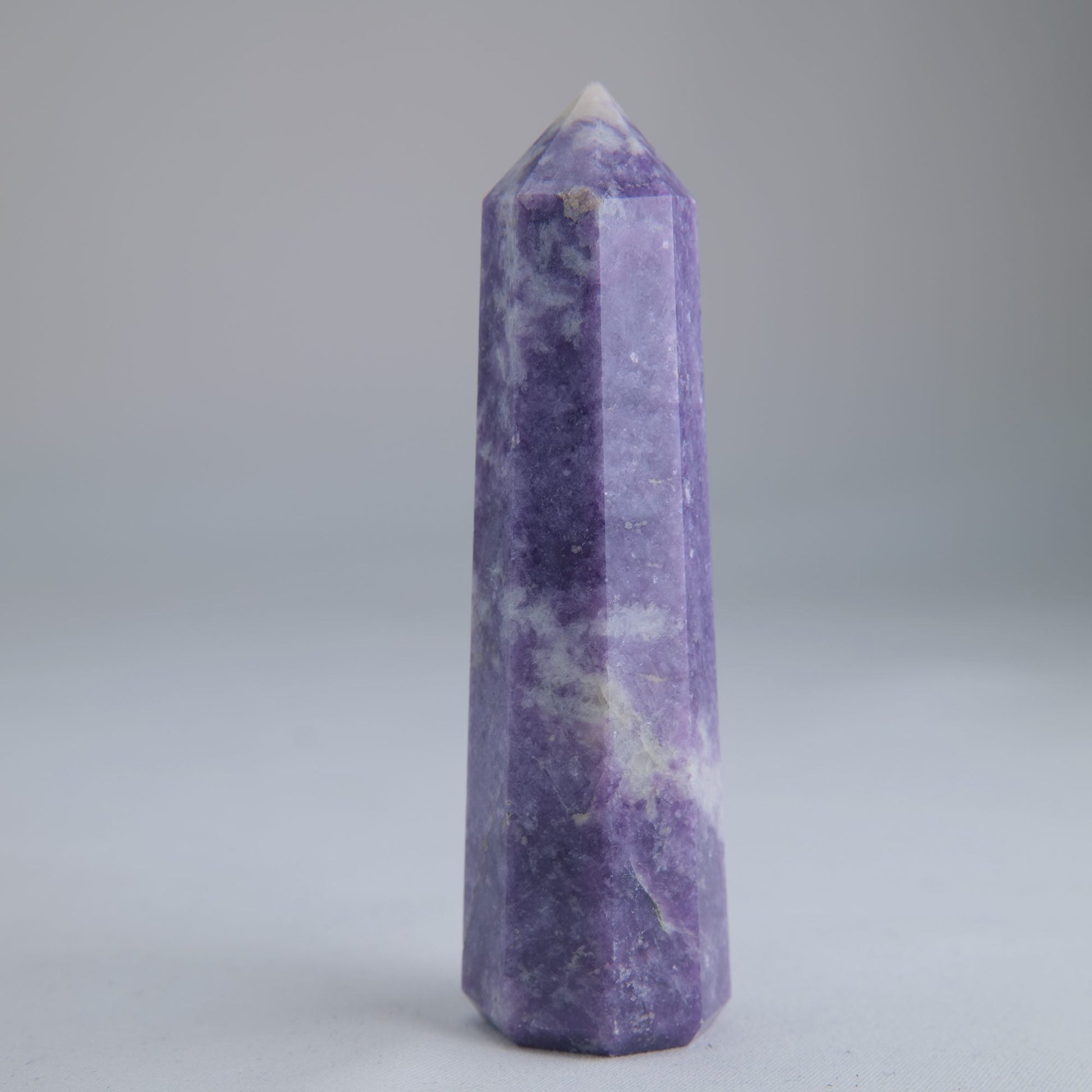Lepidolite Obelisk 96g Crystal Tower - Luna Panther
