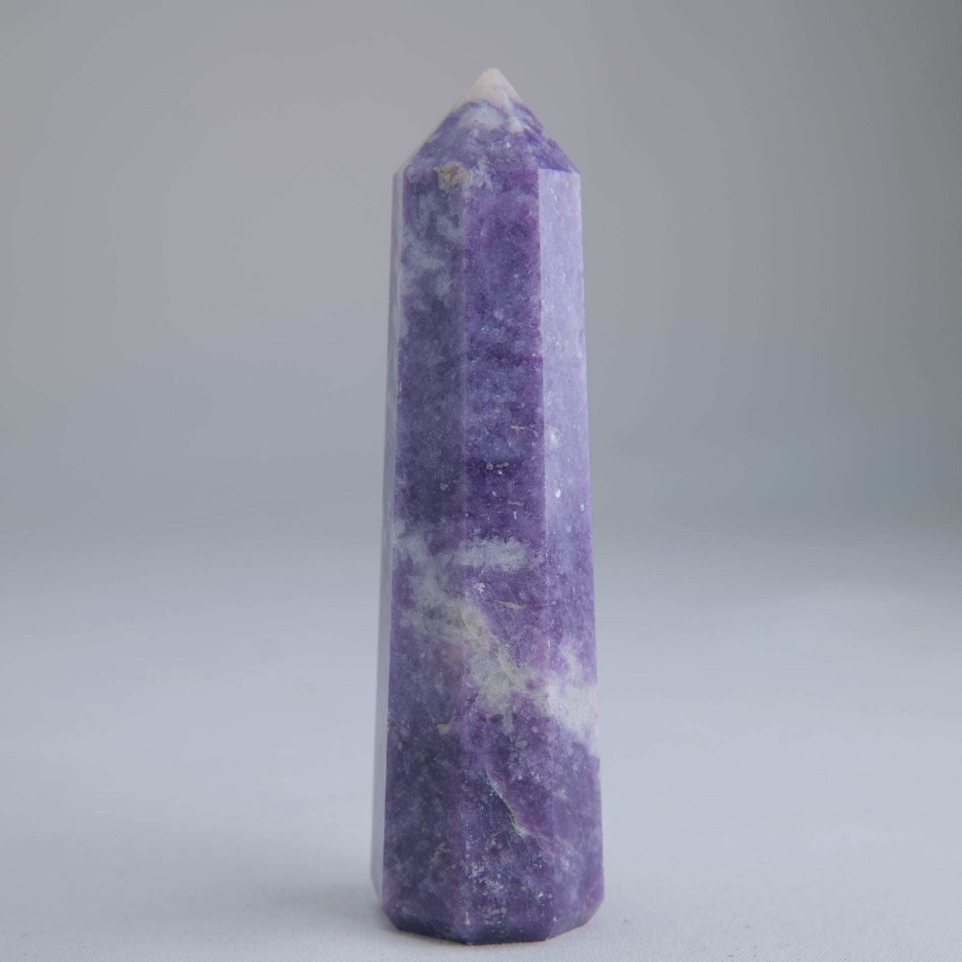 Lepidolite Obelisk 96g Crystal Tower - Luna Panther