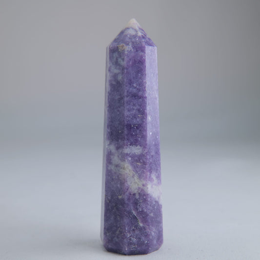 Lepidolite Obelisk 96g Crystal Tower - Luna Panther