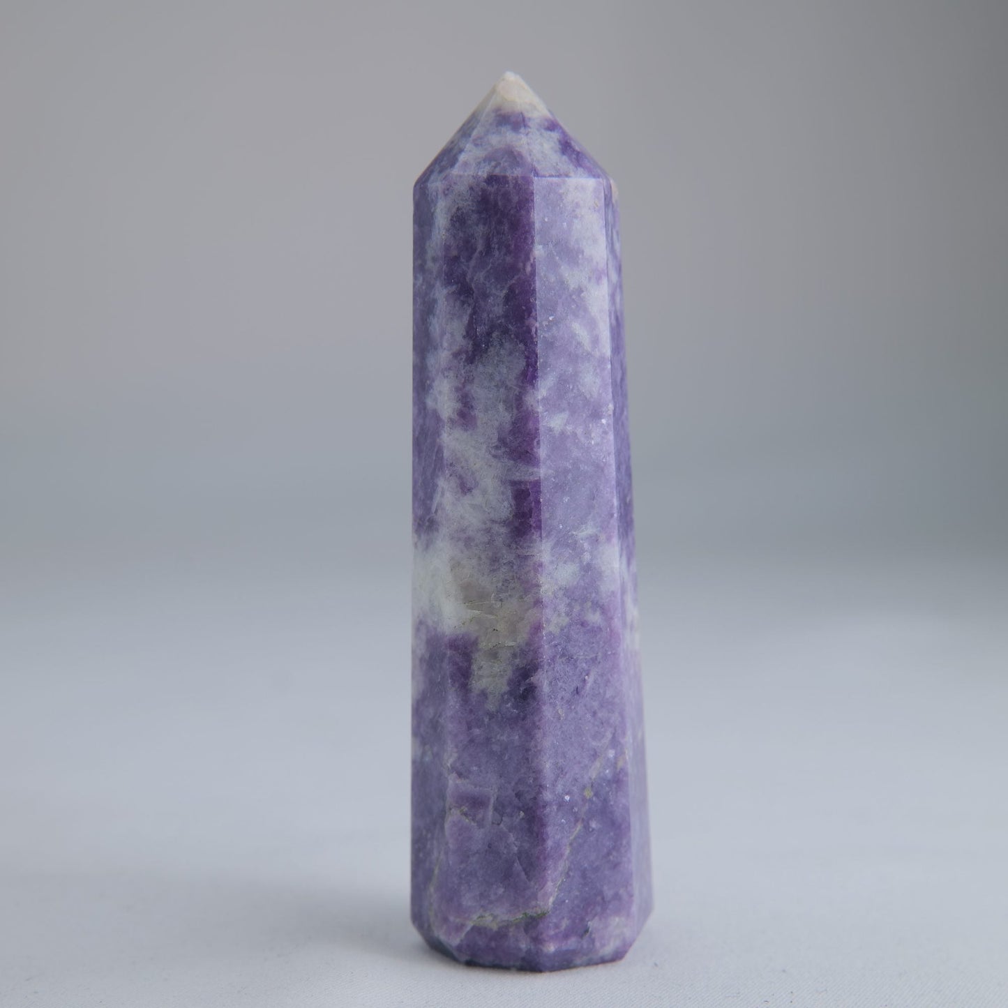 Lepidolite Obelisk 96g Crystal Tower - Luna Panther