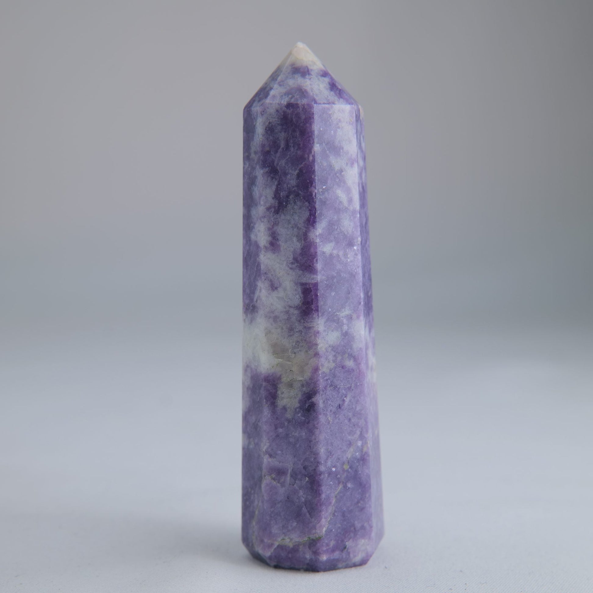 Lepidolite Obelisk 96g Crystal Tower - Luna Panther