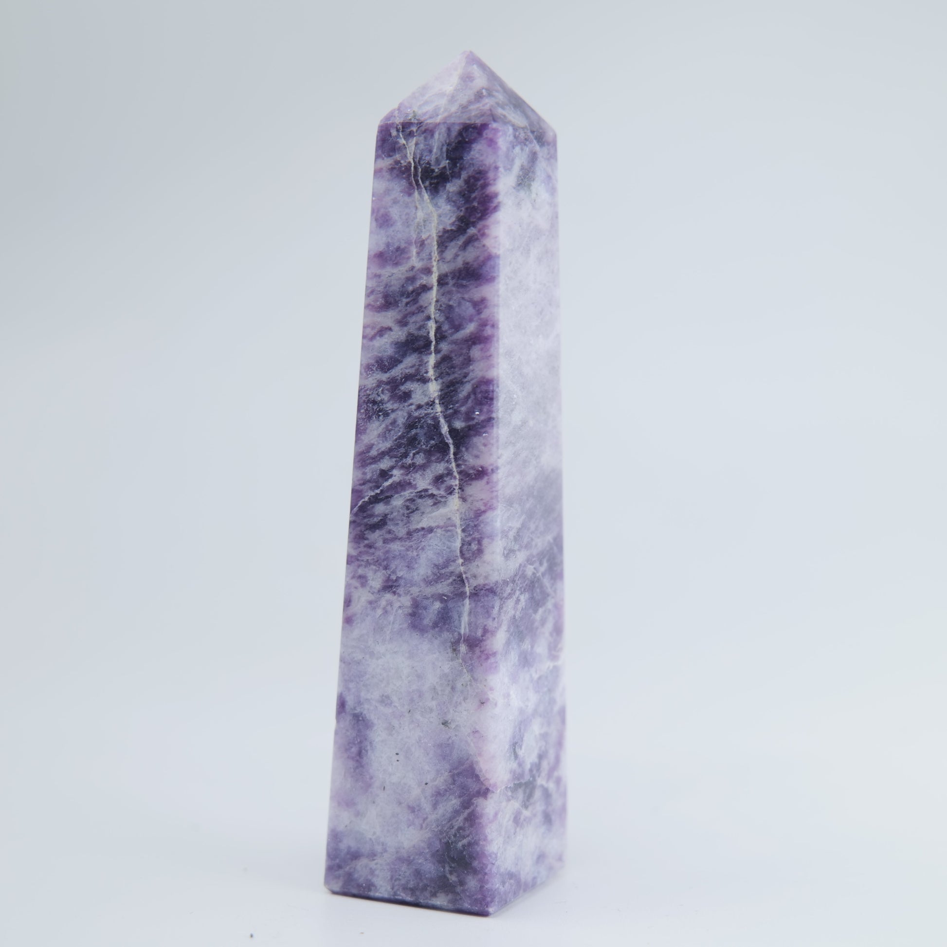 Lepidolite Tower 108g - Luna Panther