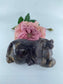 Polished Lepiodite Hand Carved Hippopotamus 496g featuring natural patterning and unique variations - Luna Panther