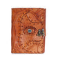 Light Brown Tan Book - Evil Eye Decor - 160 Deckle Edges Pages - 17x12.5cm - Luna Panther