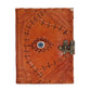 Light Brown Tan Book - Evil Eye Decor - 160 Deckle Edges Pages - 20x15cm - Luna Panther