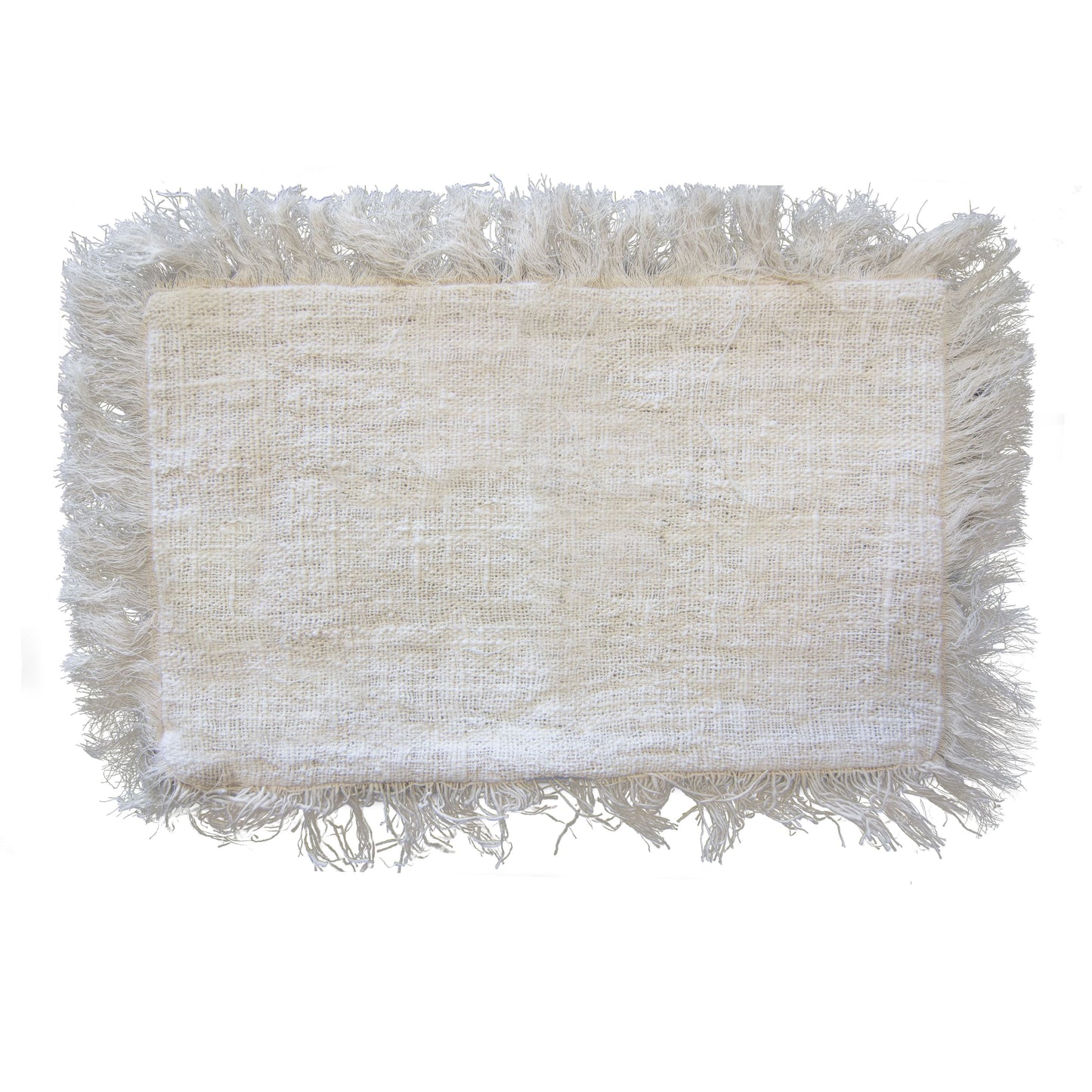 Linen Cushion Cover 30x50cm with fringe - Luna Panther