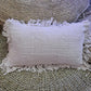 Linen Cushion Cover 30x50cm with fringe - Luna Panther