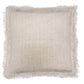 Linen Cushion Cover 45x45cm with fringe - Luna Panther