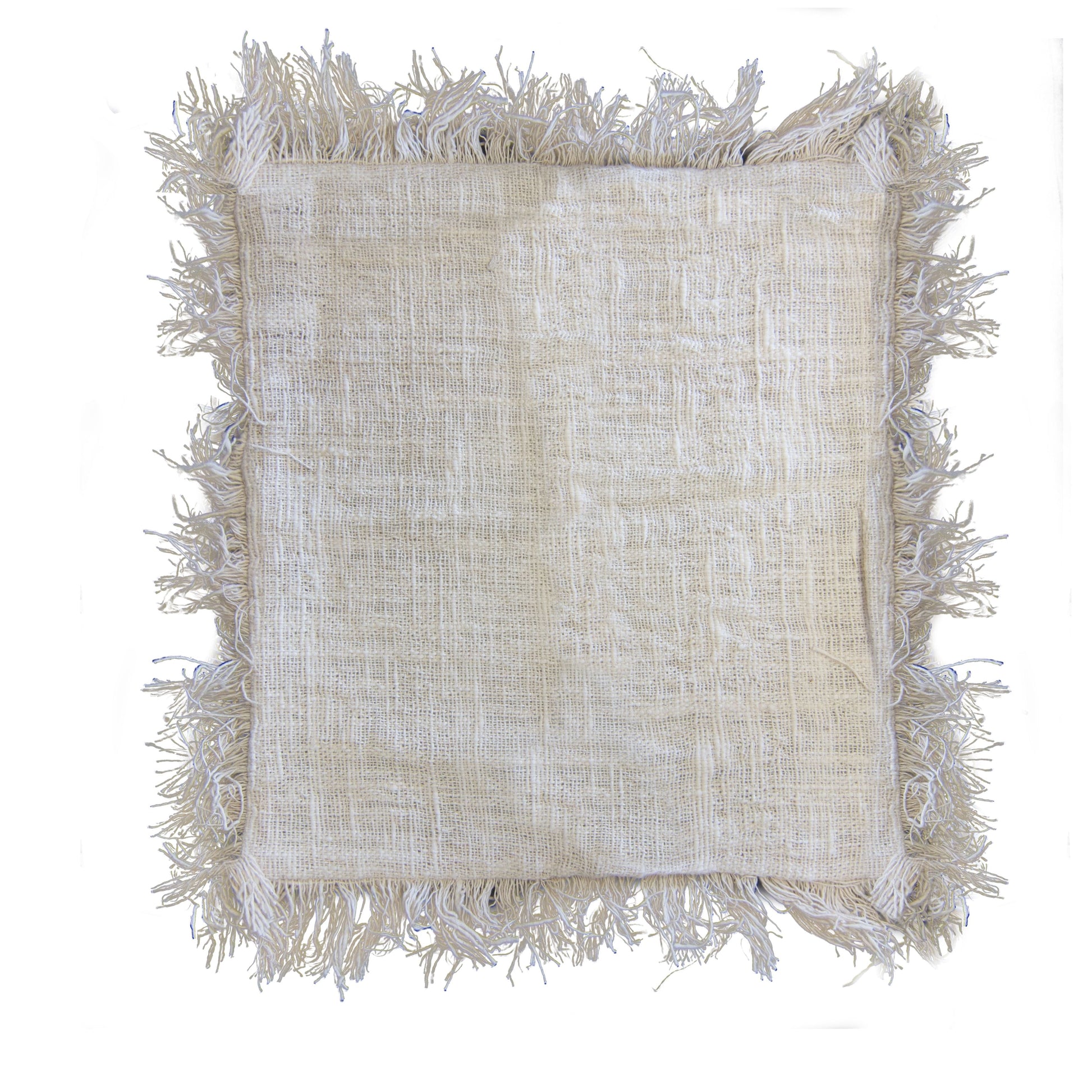 Linen Cushion Cover 60x60cm with fringe - Luna Panther