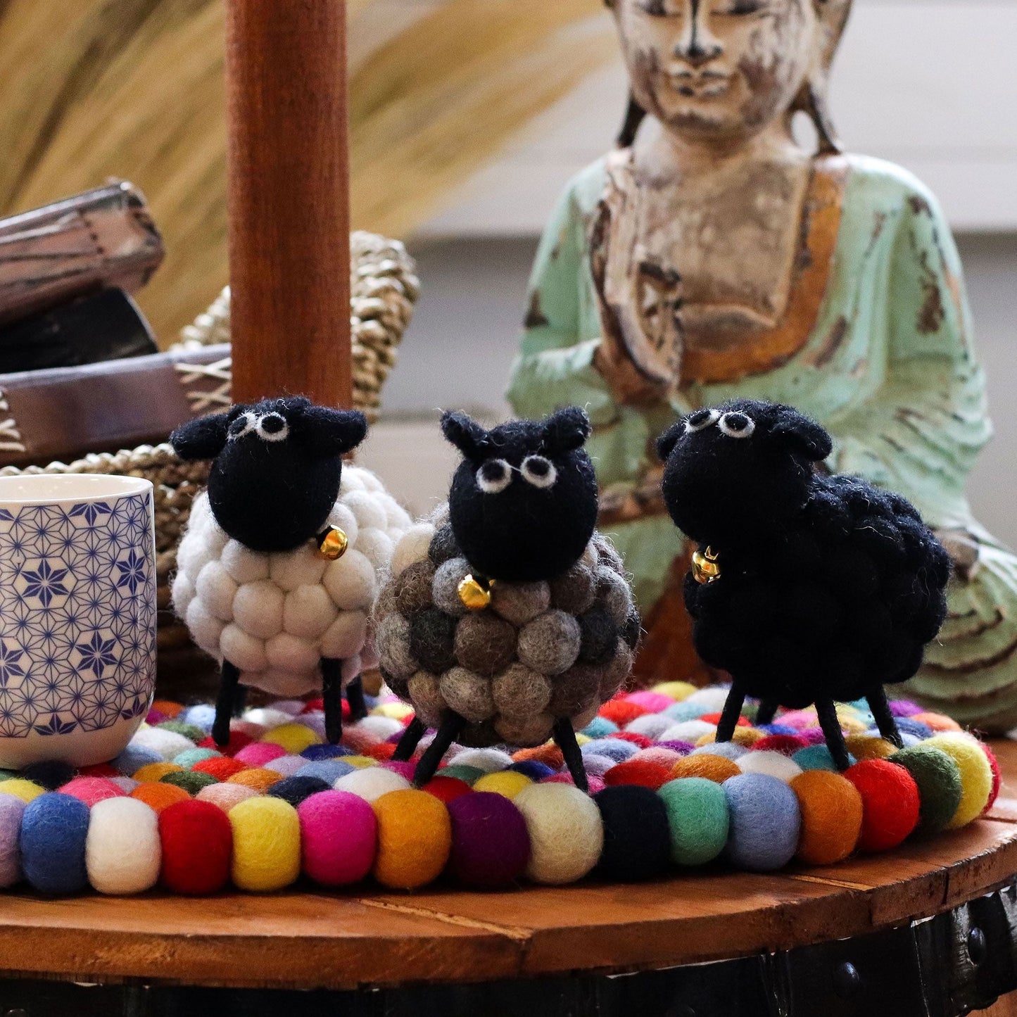 Little Felt Sheep - Black - Luna Panther