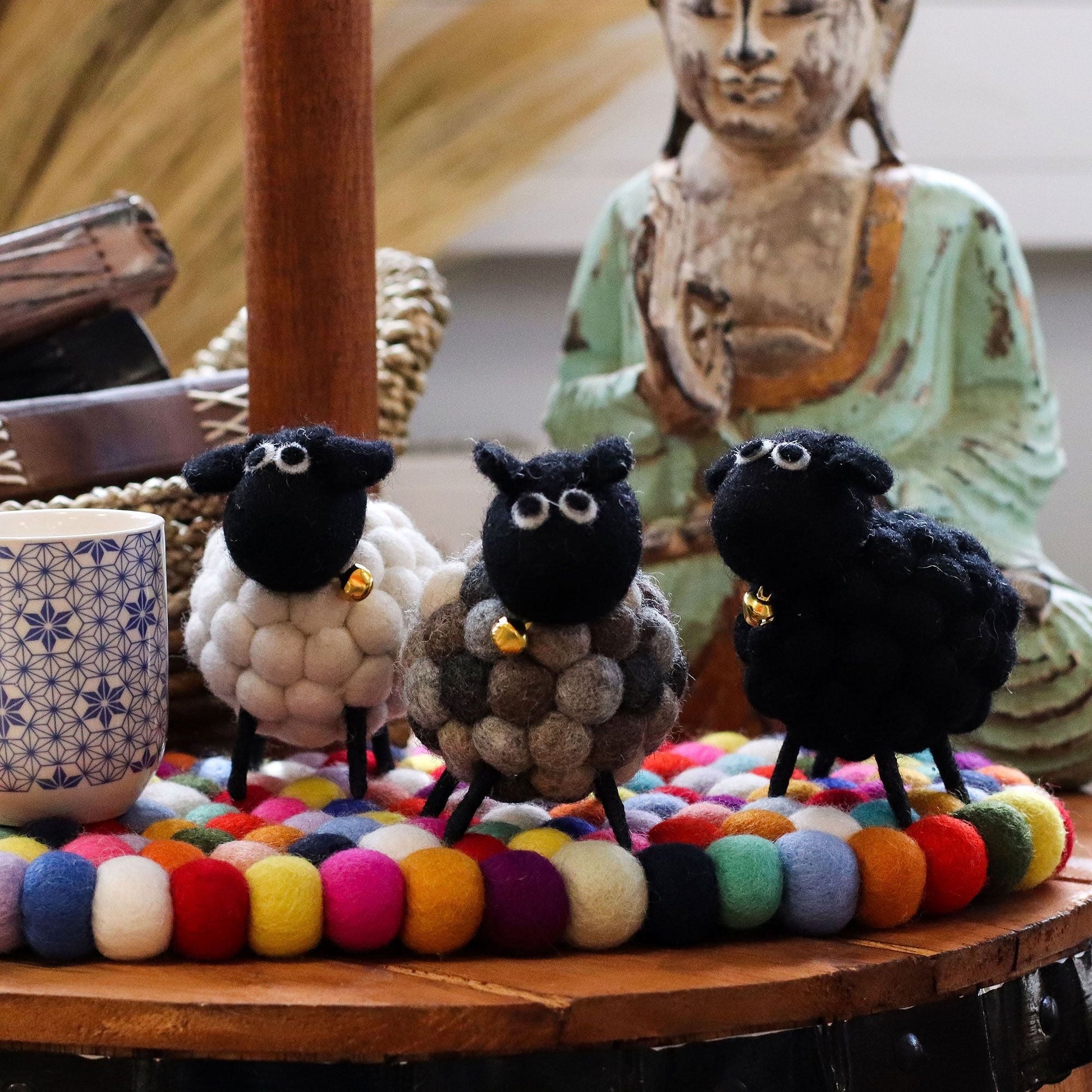 Little Felt Sheep - Black - Luna Panther