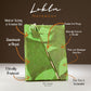 Lokta Bold Floral Bamboo Lock Notebook - Medium (15x12cm) - 45 Leaves - Moss Green - Luna Panther