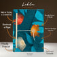 Lokta Bold Floral Notebook - Large (21x15cm) - 45 Leaves - Includes Bookmark - Midnight Blue - Luna Panther