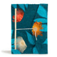 Lokta Bold Floral Notebook - Large (21x15cm) - 45 Leaves - Includes Bookmark - Midnight Blue - Luna Panther