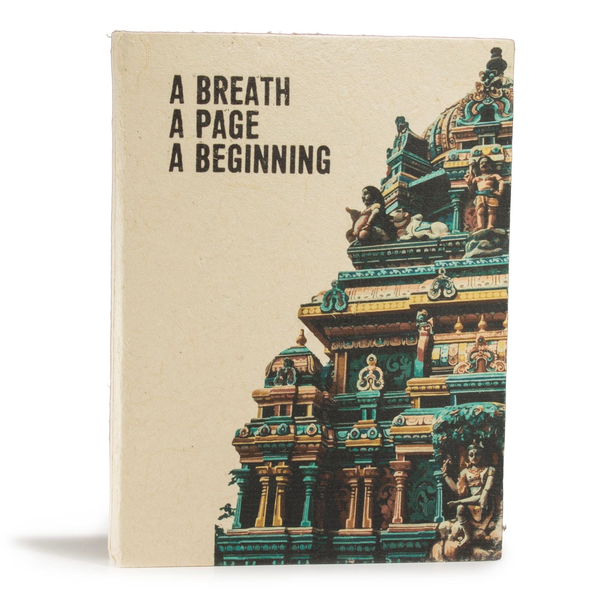 Lokta Inspiration Notebook - A Breath - Large (21x15cm) - 45 Leaves - Includes Bookmark - Luna Panther