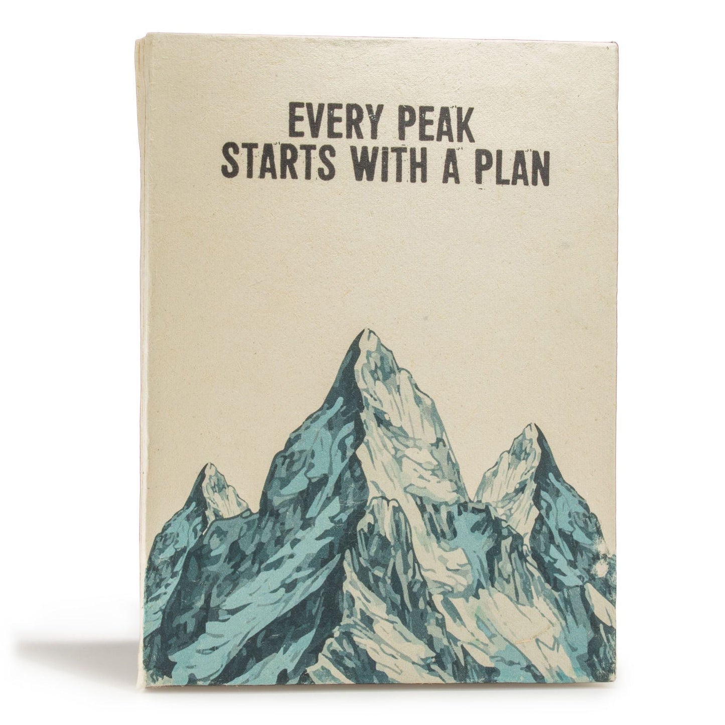 Lokta Inspiration Notebook - Every Peak - Large (21x15cm) - 45 Leaves - Includes Bookmark - Luna Panther