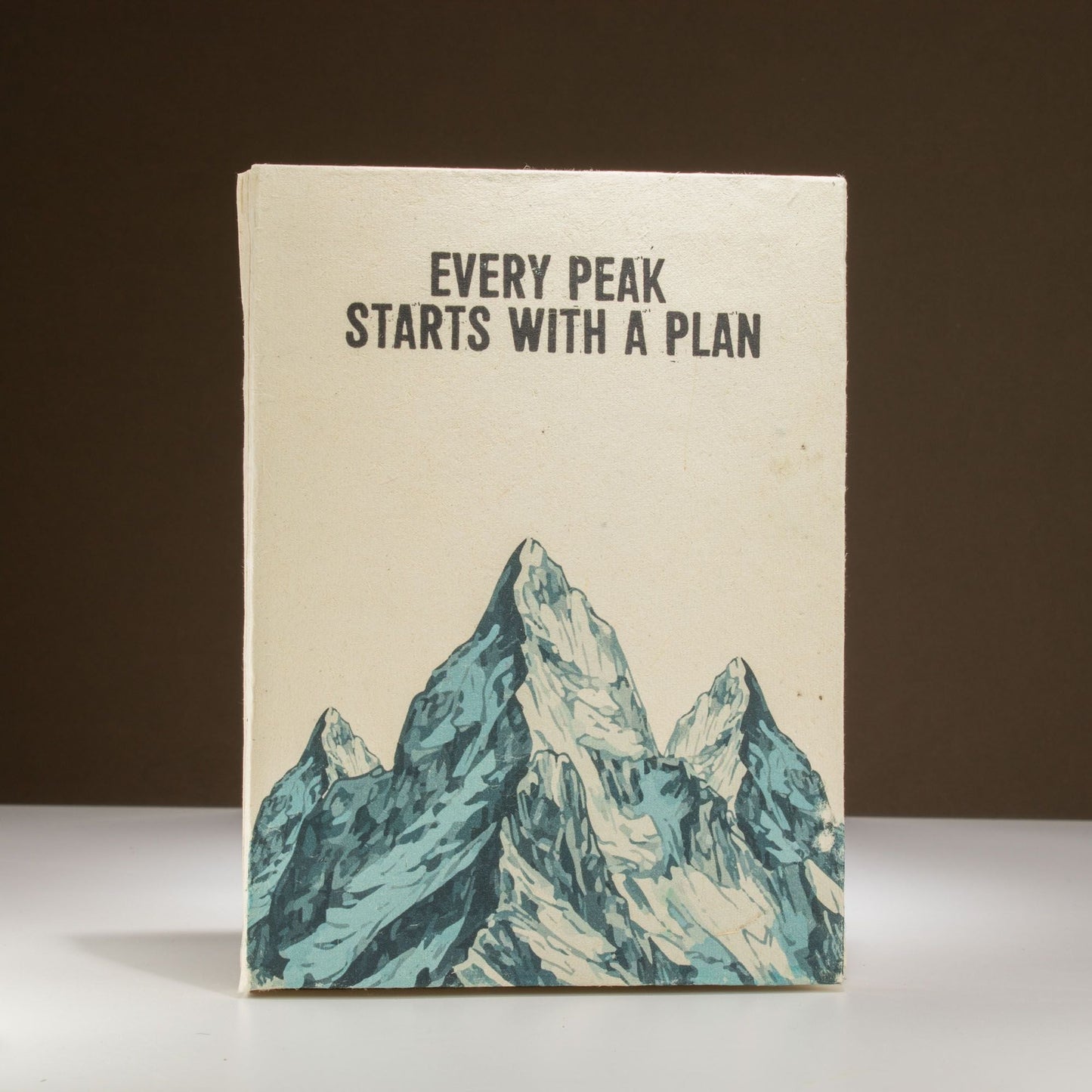 Lokta Inspiration Notebook - Every Peak - Large (21x15cm) - 45 Leaves - Includes Bookmark - Luna Panther