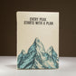 Lokta Inspiration Notebook - Every Peak - Large (21x15cm) - 45 Leaves - Includes Bookmark - Luna Panther
