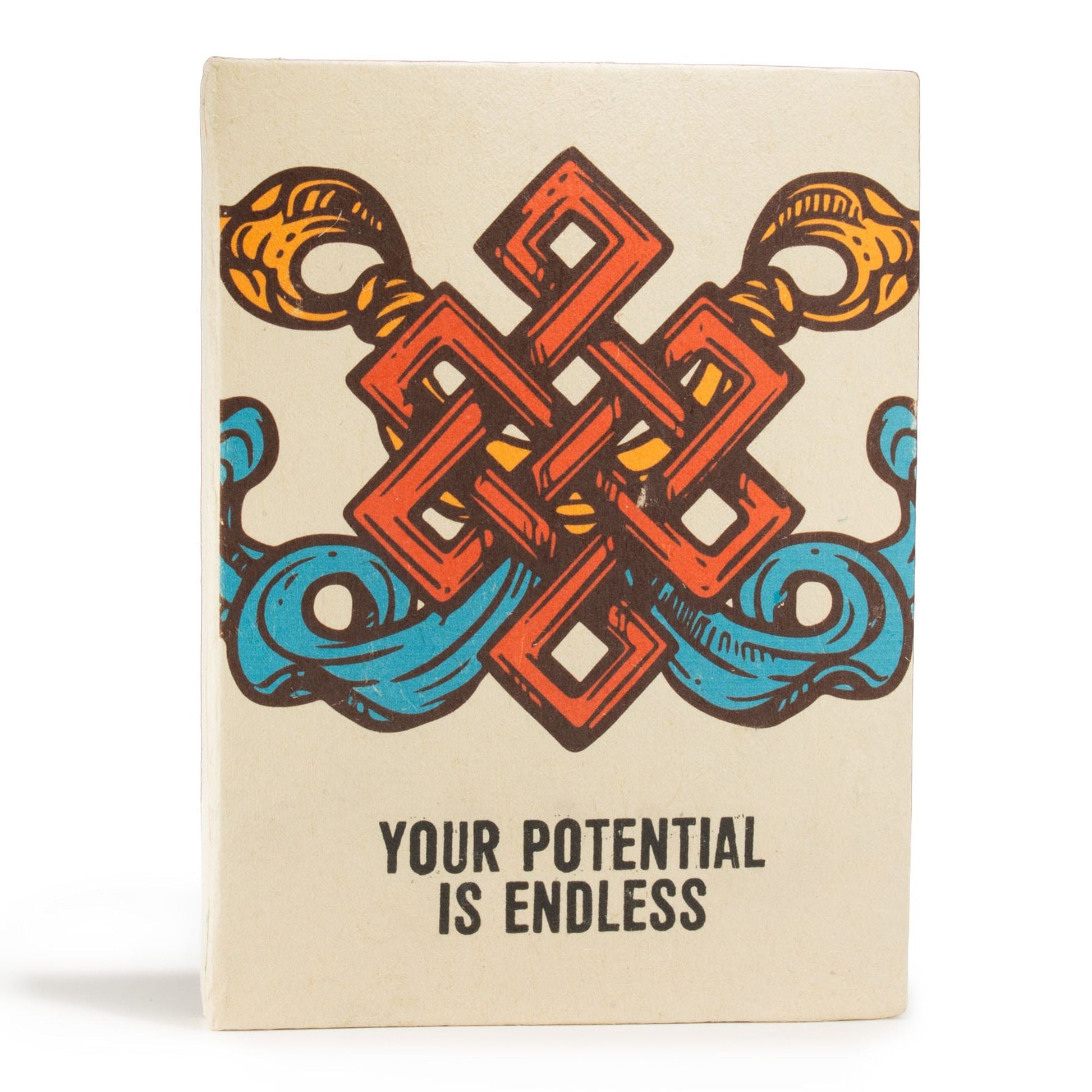 Lokta Inspiration Notebook - Your Potential - Large (21x15cm) - 45 Leaves - Includes Bookmark - Luna Panther