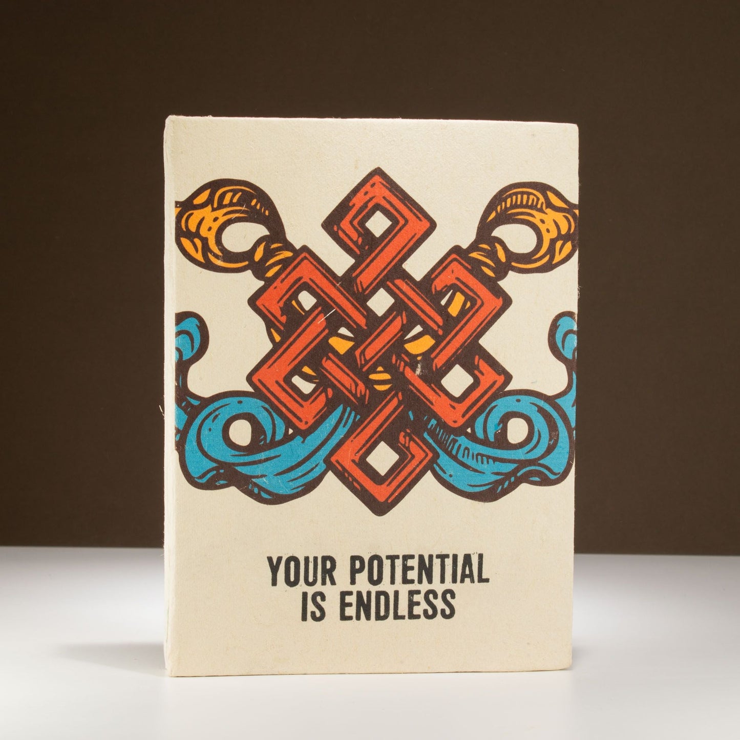 Lokta Inspiration Notebook - Your Potential - Large (21x15cm) - 45 Leaves - Includes Bookmark - Luna Panther