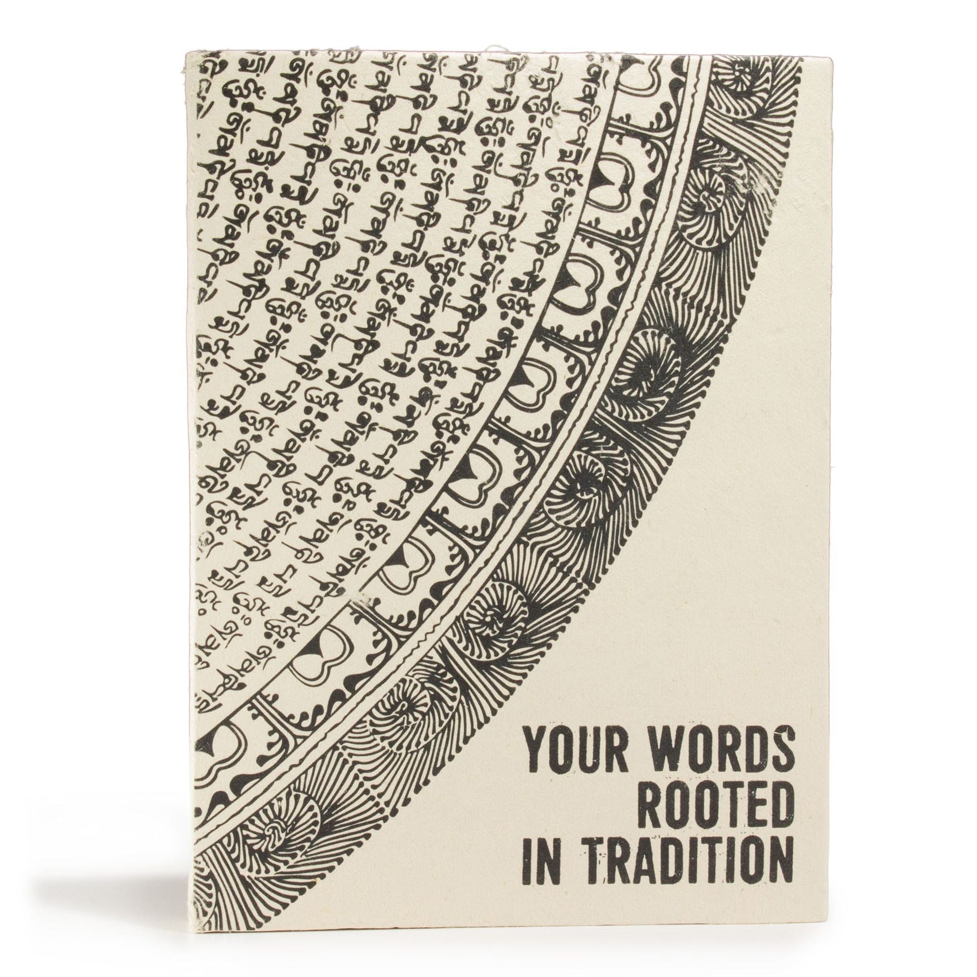 Lokta Inspiration Notebook - Your Words - Large (21x15cm) - 45 Leaves - Includes Bookmark - Luna Panther