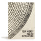 Lokta Inspiration Notebook - Your Words - Large (21x15cm) - 45 Leaves - Includes Bookmark - Luna Panther
