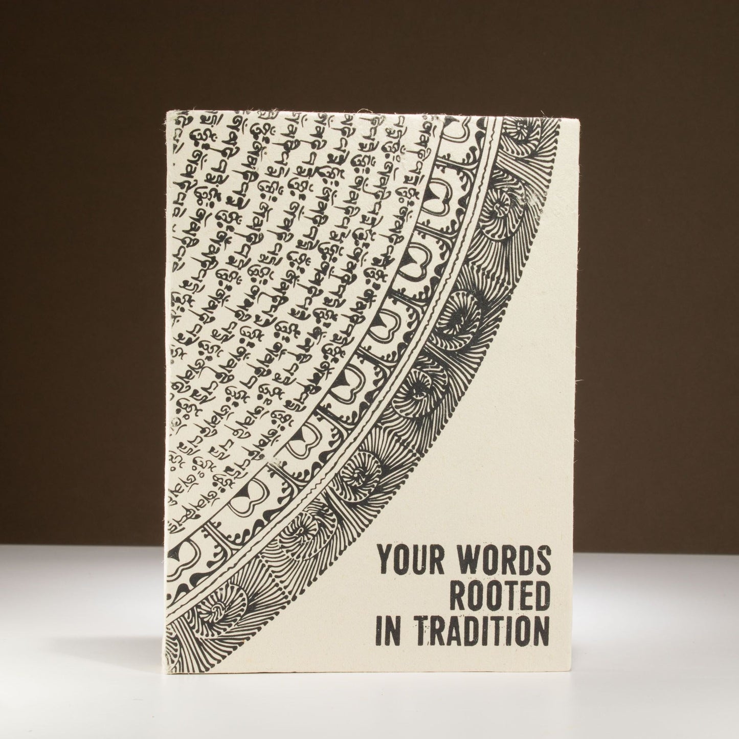 Lokta Inspiration Notebook - Your Words - Large (21x15cm) - 45 Leaves - Includes Bookmark - Luna Panther