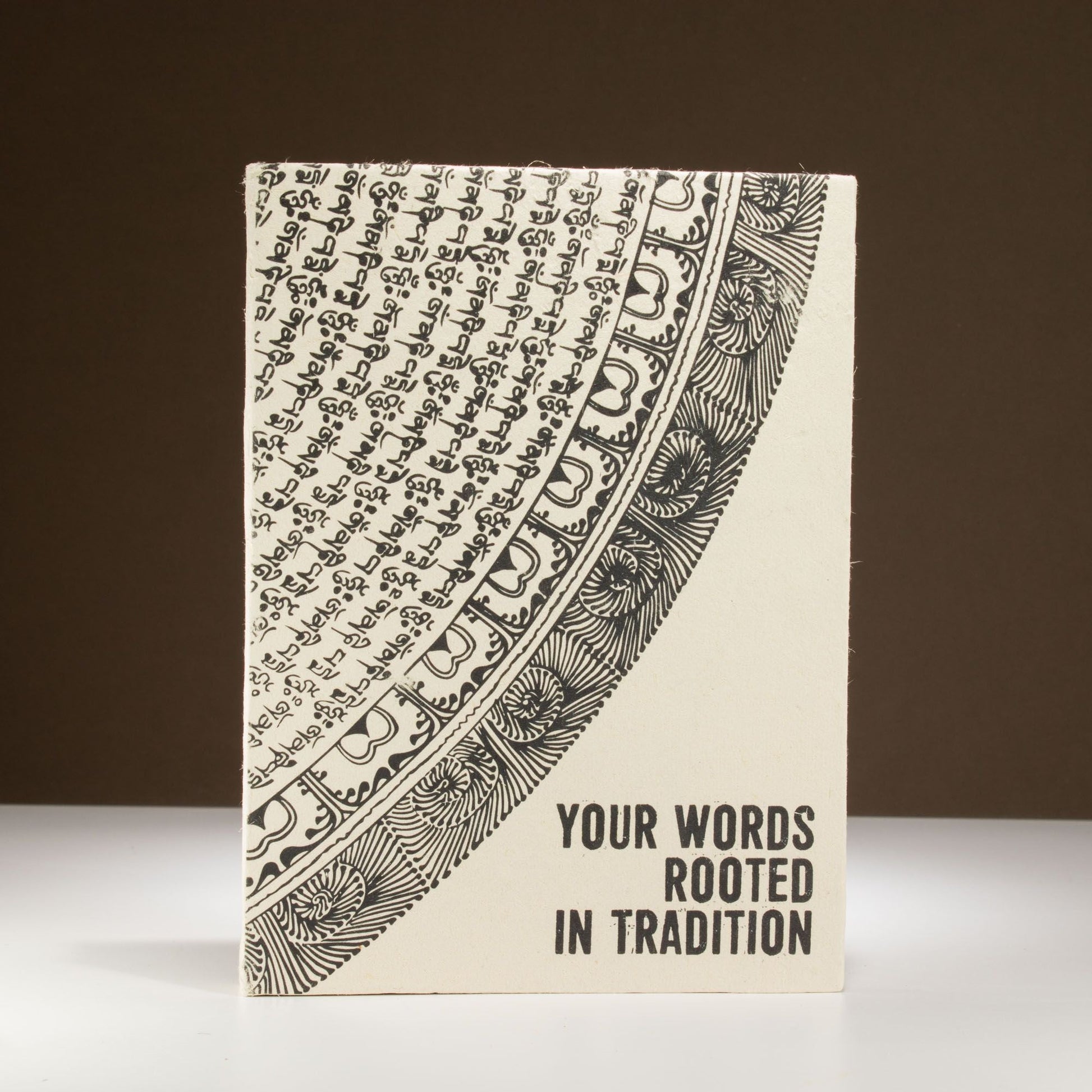 Lokta Inspiration Notebook - Your Words - Large (21x15cm) - 45 Leaves - Includes Bookmark - Luna Panther