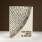 Lokta Inspiration Notebook - Your Words - Large (21x15cm) - 45 Leaves - Includes Bookmark - Luna Panther