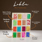 Lokta Mini Tiles Notebook - Medium (15x12cm) - 45 Leaves - Natural - Luna Panther