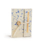 Lokta Mixed Blue Cotton Notebook - Mini (12x8cm) - 40 Leaves - Luna Panther